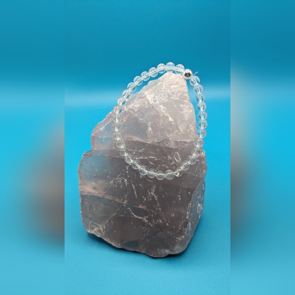 Insanely clear, clear quartz bracelet